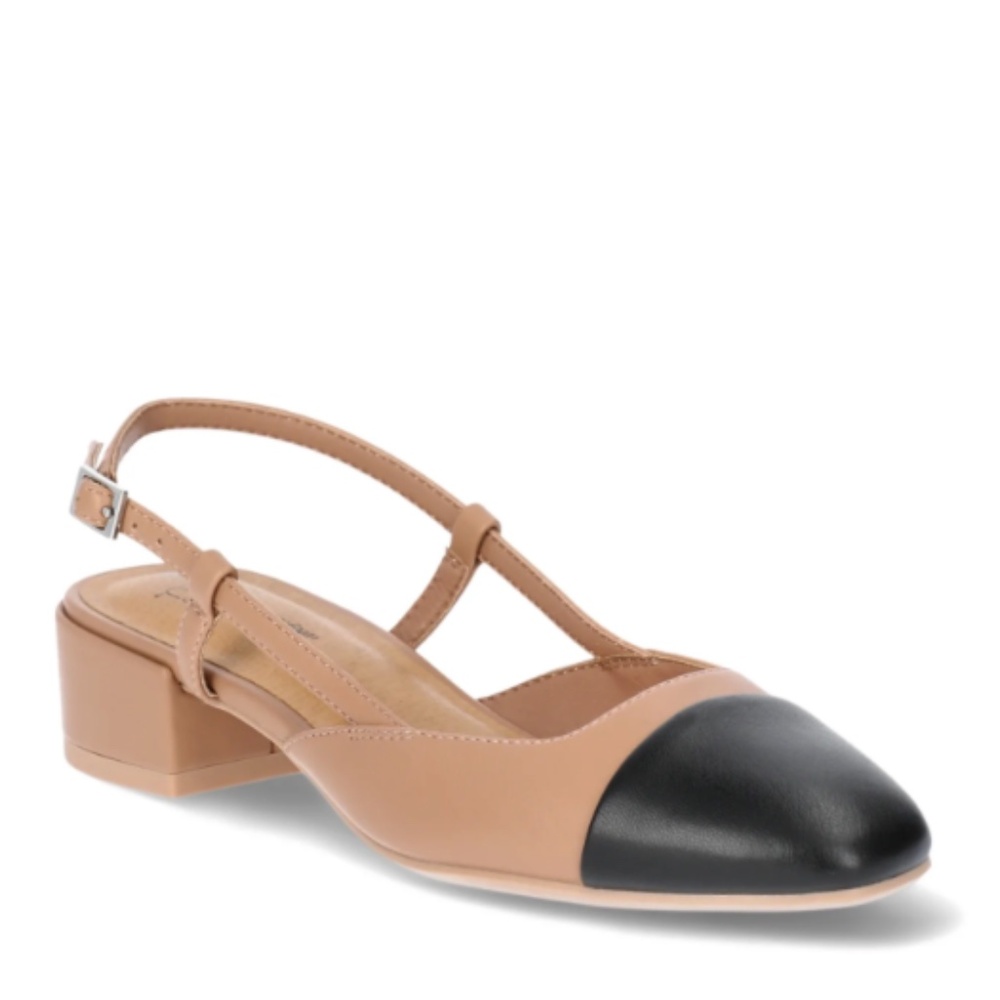 Time and Tru Tan and Black Heels